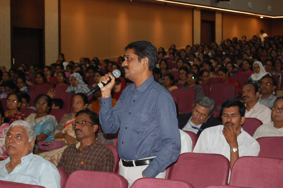 A participant reflects on school practice at PSPA’s Teacher Convention in Hyderabad