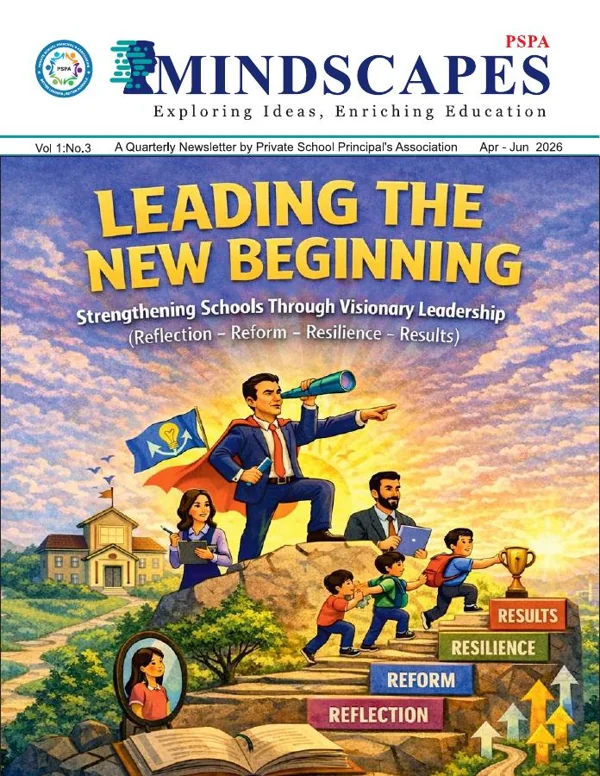 Mindscapes · Leading the New Beginning · printed issue cover