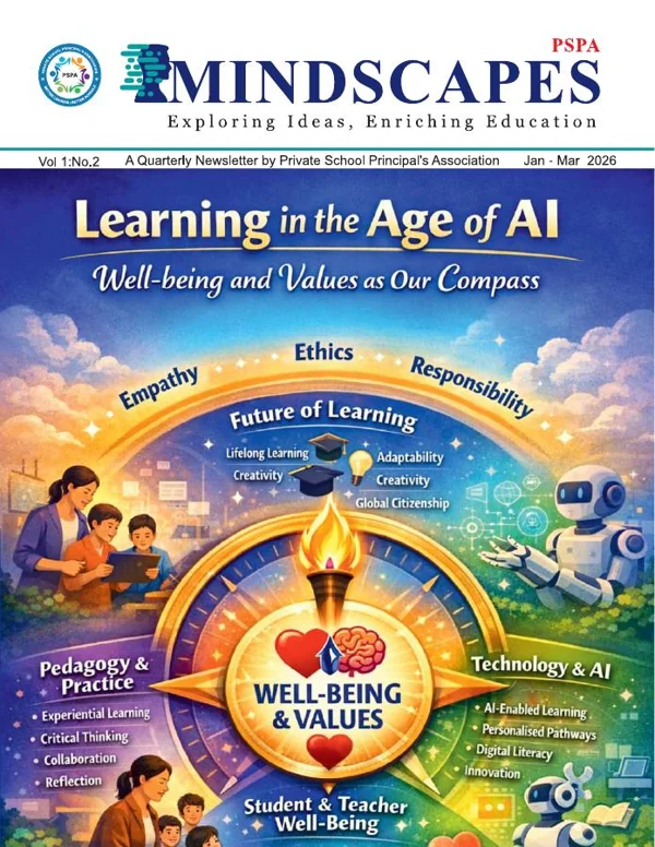 Mindscapes · Learning in the Age of AI · printed issue cover